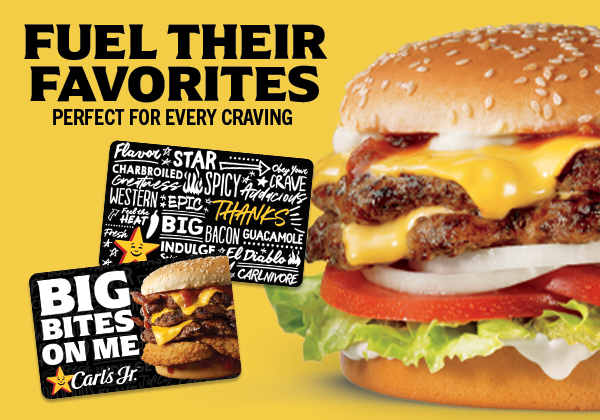Send a Carl's Jr. Gift Card 