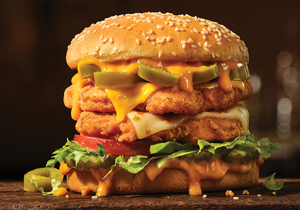 Level up to the Fiery Chicken Maxx for only 50 cents at Carl's Jr.