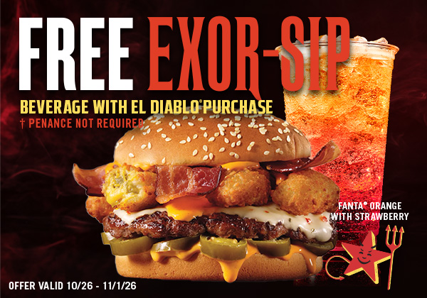 Try the new Exor-sip beverage free with an El Diablo Purchase